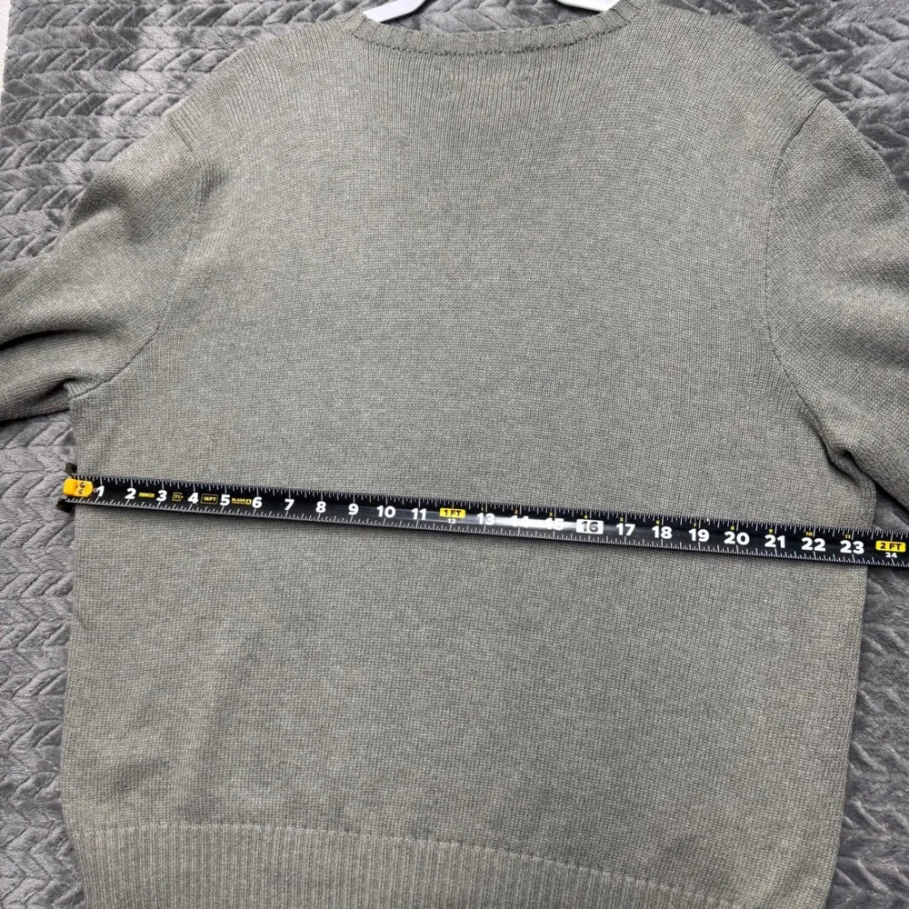 Polo Ralph‎ Lauren Sweater XL Gray Crewneck Cotton Knit Logo (2031)